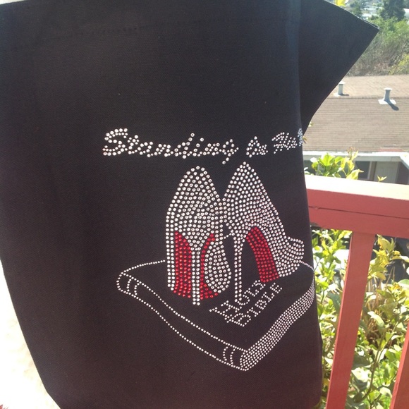 Standing on His Word Tote in Bling - Picture 6 of 7